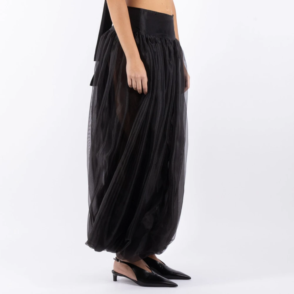 The Garment Zwart Polyester Katoenen Jurk Black Dames