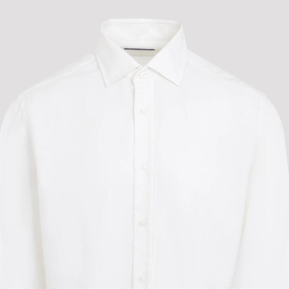 Ralph Lauren Long Sleeves Shirt White Heren