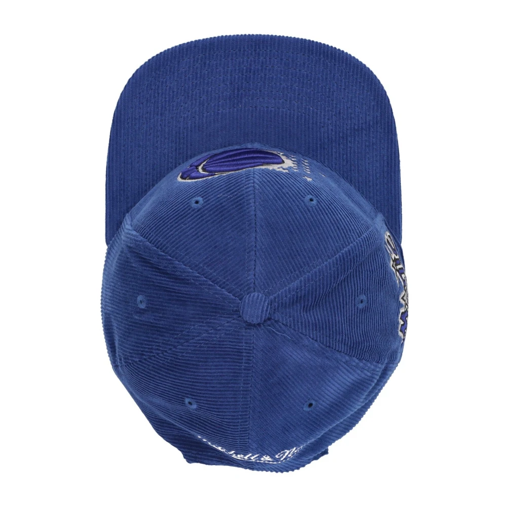 Mitchell & Ness Orlando Magic Velvet Flat Brim Cap Blue Heren