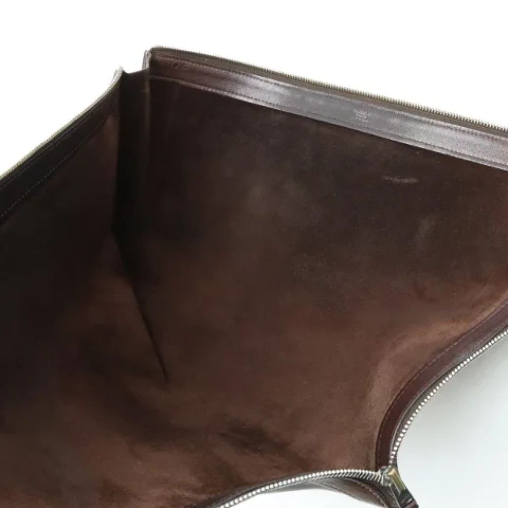 Hermès Vintage Pre-owned Leather clutches Brown Heren