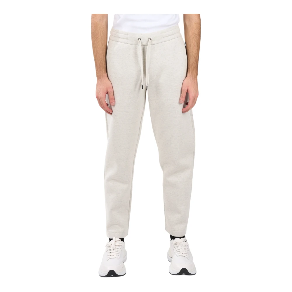 Hugo Boss Relaxed fit sweatpants met elastische manchetten Gray Heren