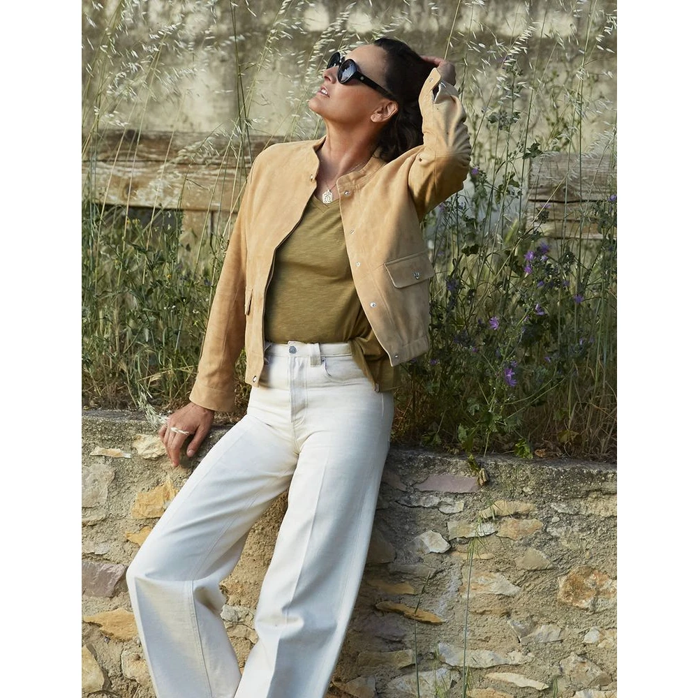 Ines De La Fressange Paris Katalina khaki T-shirt Brown Dames
