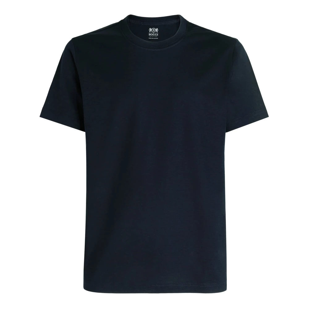Boggi Milano Uomo Blu - T-Shirt In Jersey Di Cotone Pima - Tops - Xl