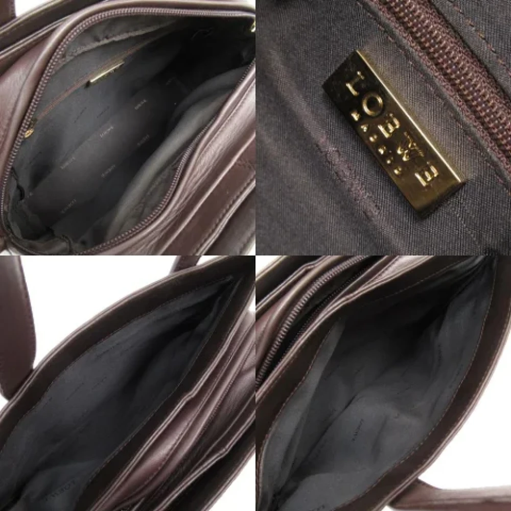 Loewe Pre-owned Leather totes Brown Dames