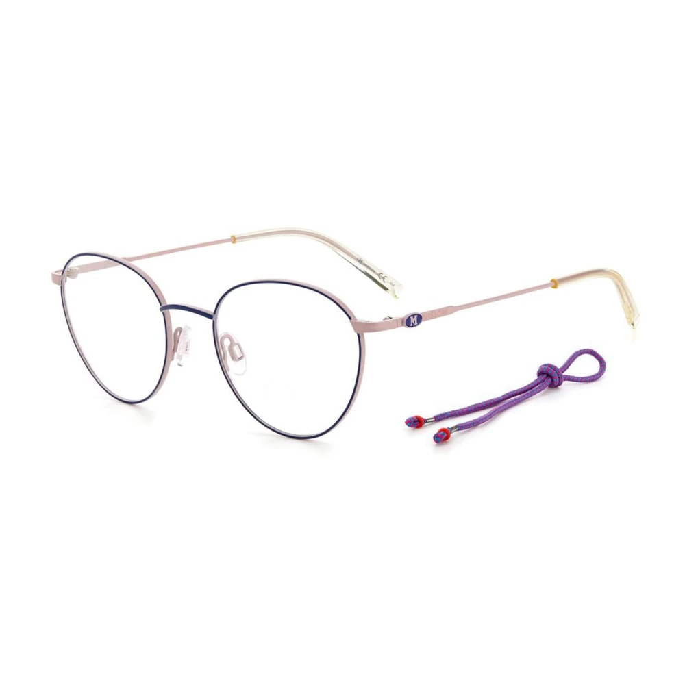 M Missoni Women's Blue Glasses, One Size, Metal Frame Watch