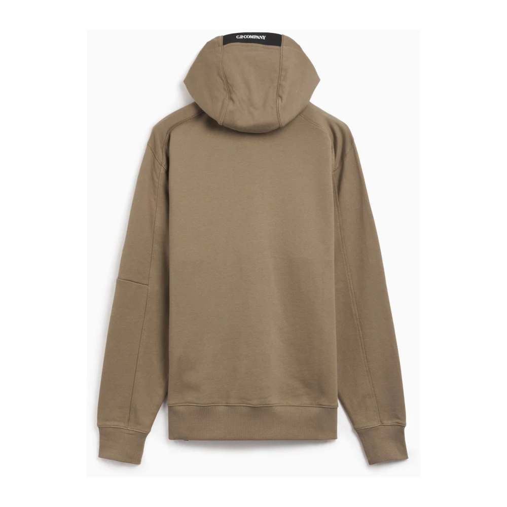 C.P. Company Beige Diagonal Raised Fleece Hoodie Beige Heren