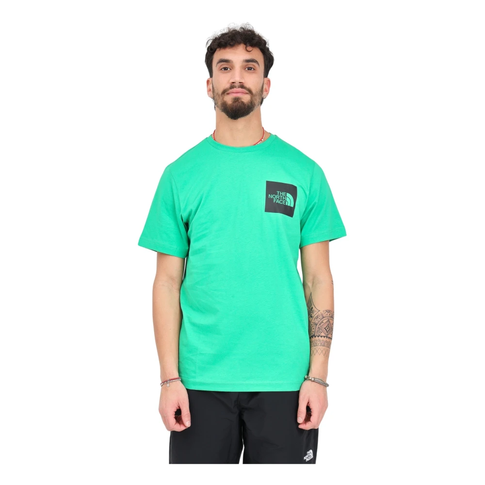 The North Face Fijne T-shirt in Optic Emerald Green Heren
