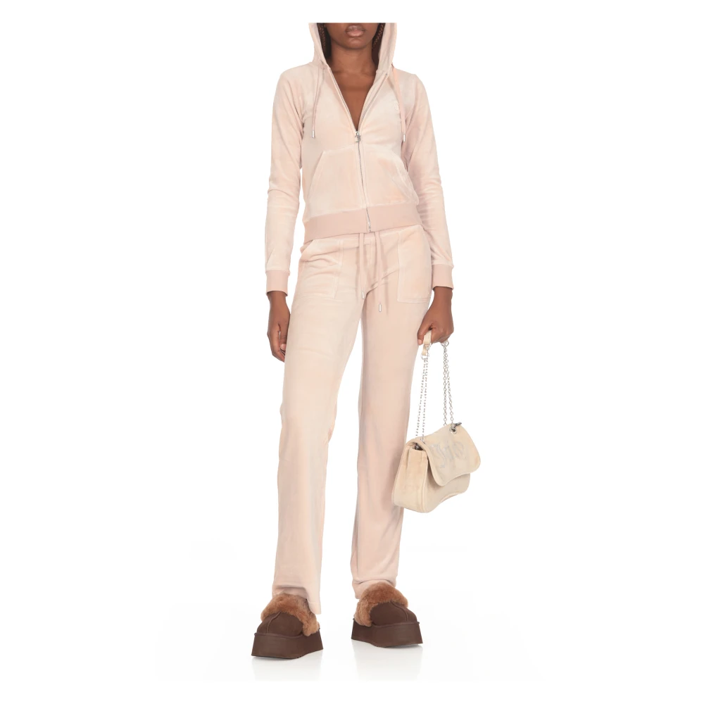 Juicy Couture Robertson Hoodie van polyester stretchstof Pink Dames