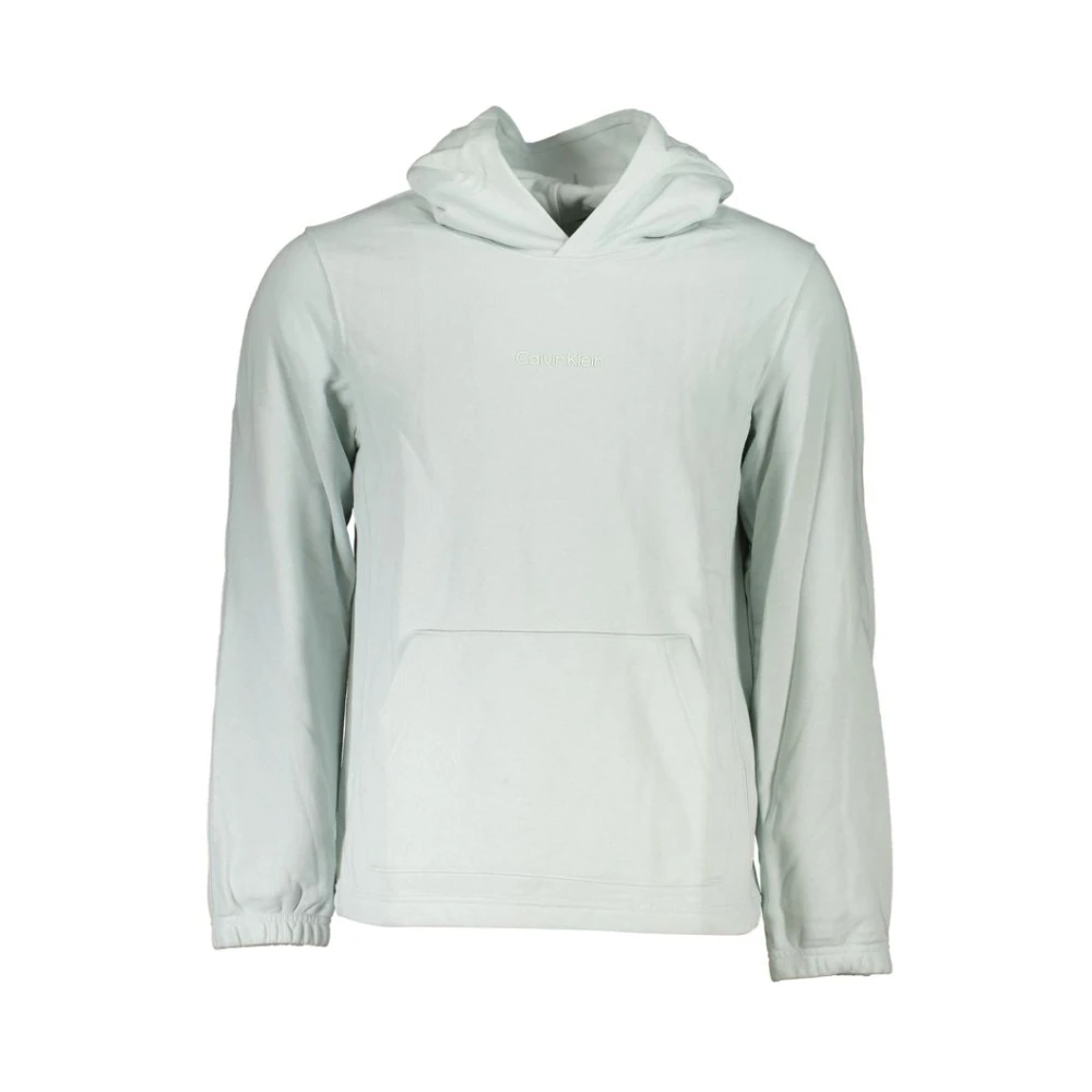 Calvin Klein Men's Green Hoodies, Xl, Hooded Sweatshirt Cotton Blend
