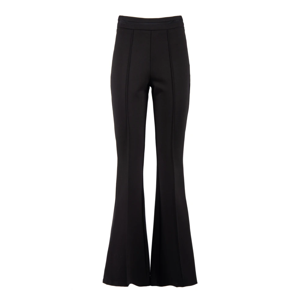 Nenette Wijde Broek met Milano Inzetstukken Black Dames