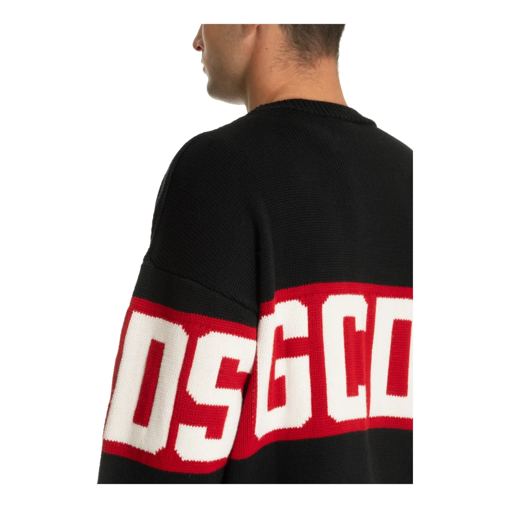 Gcds Multikleur Logo Sweater Black Heren