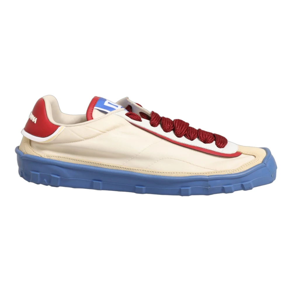 Dolce & Gabbana Men's Beige Old Runner Low-Top Trainers - Sneakers - 10 Uk - Shoes