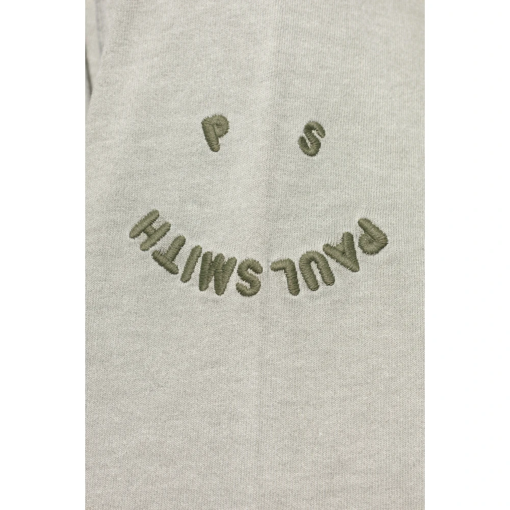 PS By Paul Smith T-shirt met geborduurd logo Gray Heren
