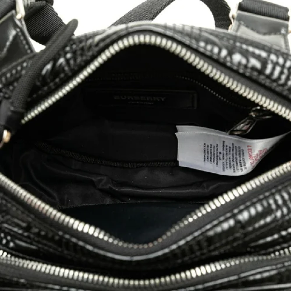 Burberry Vintage Pre-owned Leather backpacks Black Heren