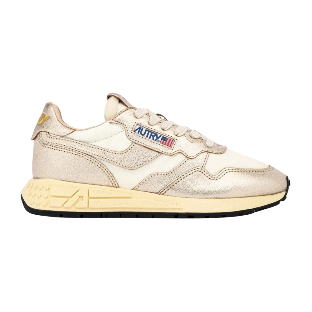 Autry Women's Beige Reelwind Low Trainers - Sneakers - 3 Uk - Shoes