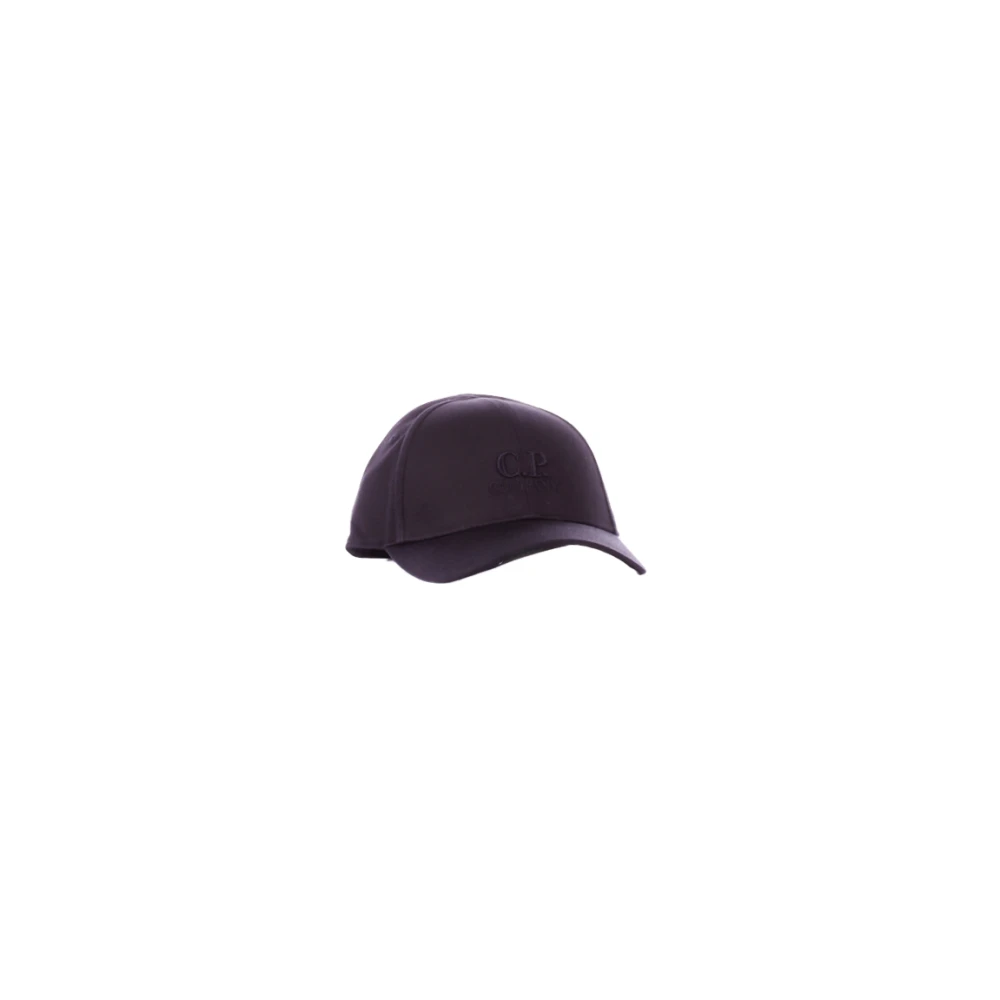 C.P. Company Zwarte Logo Voor Gesp Katoenen Hoed Black Heren
