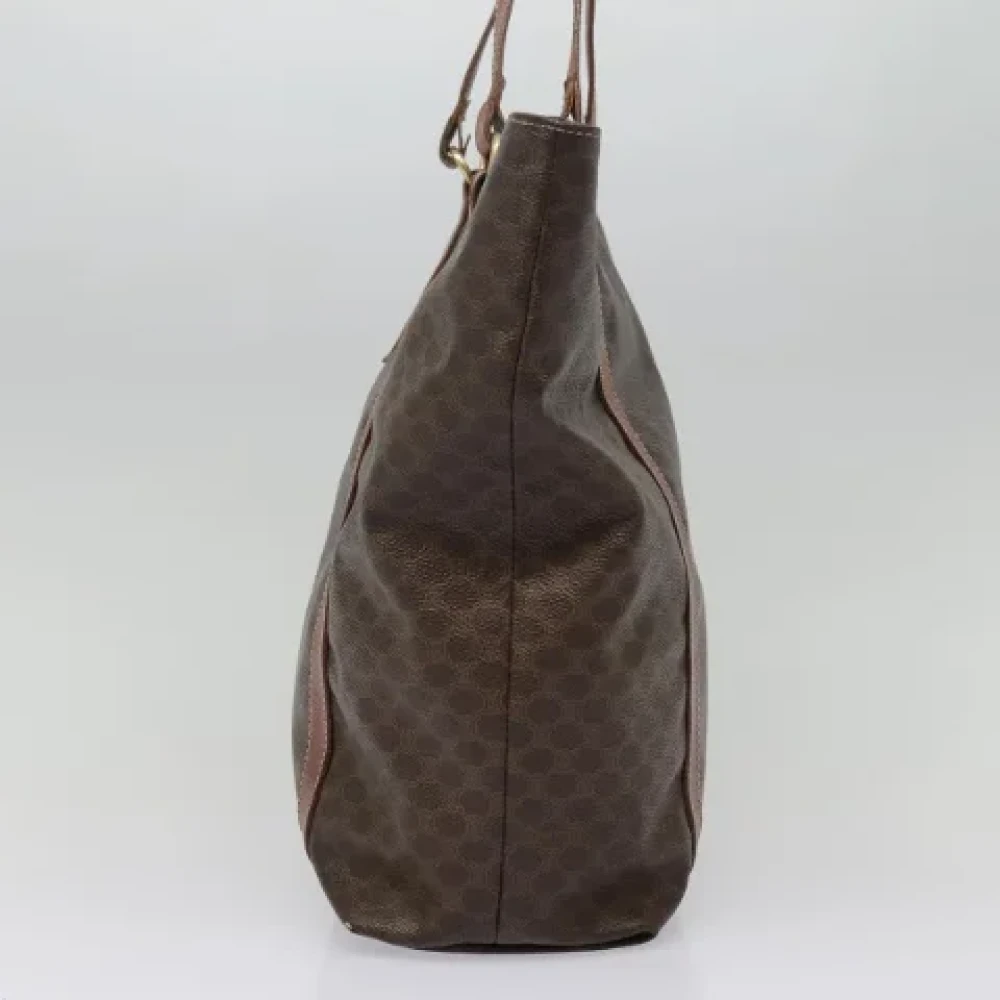 Celine Vintage Pre-owned Canvas handbags Brown Dames