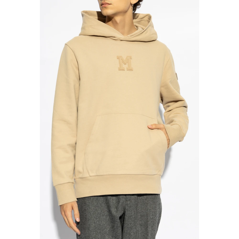 Moncler Sweatshirt met logo Beige Heren
