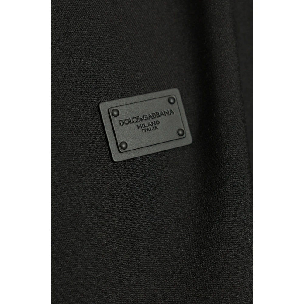 Dolce & Gabbana Wollen jas Black Heren