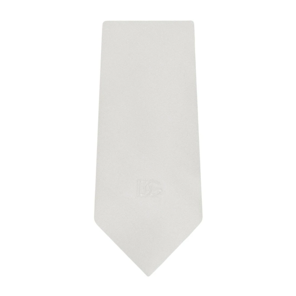 Dolce & Gabbana Men's White Silk Ties For