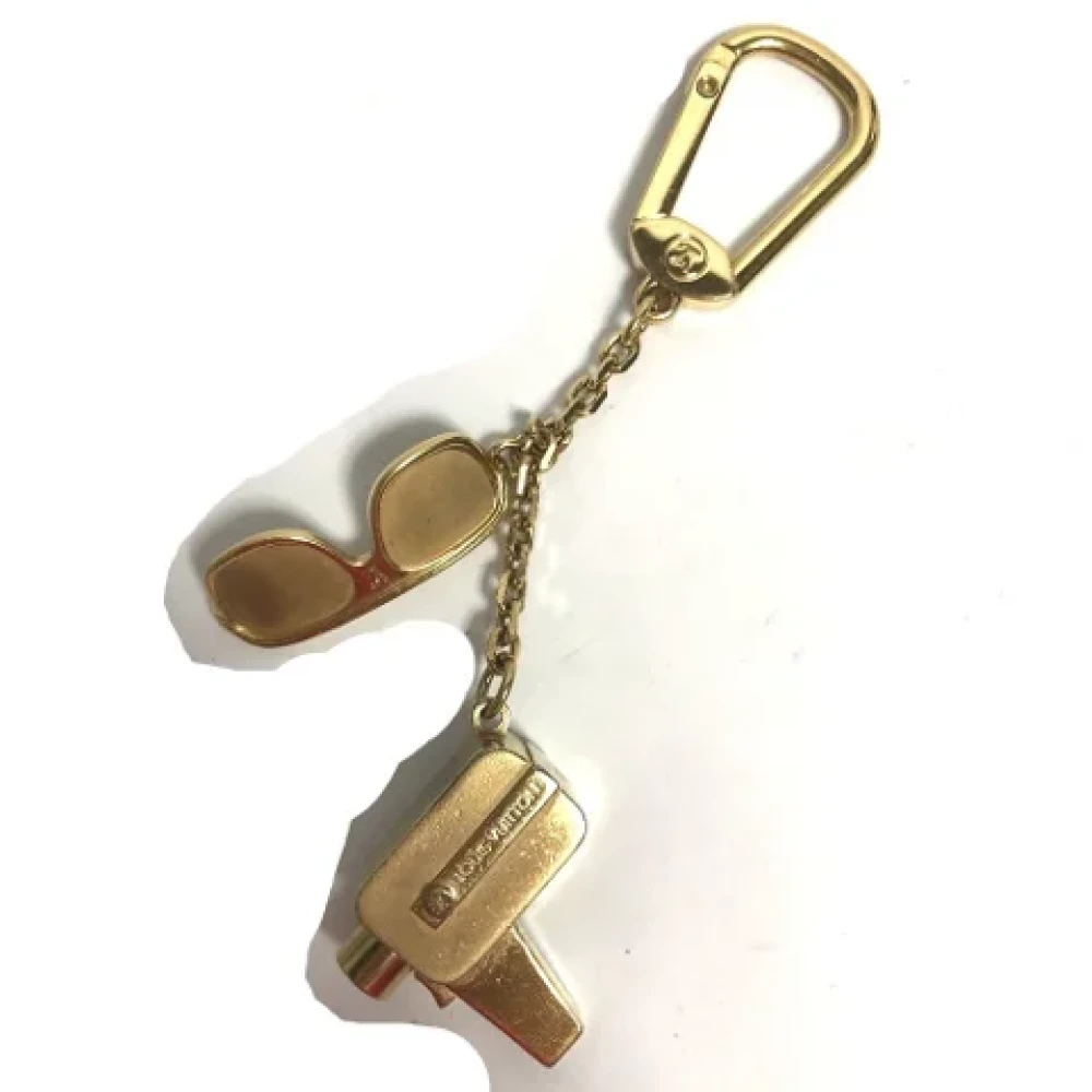 Louis Vuitton Vintage Pre-owned Fabric key-holders Yellow Heren