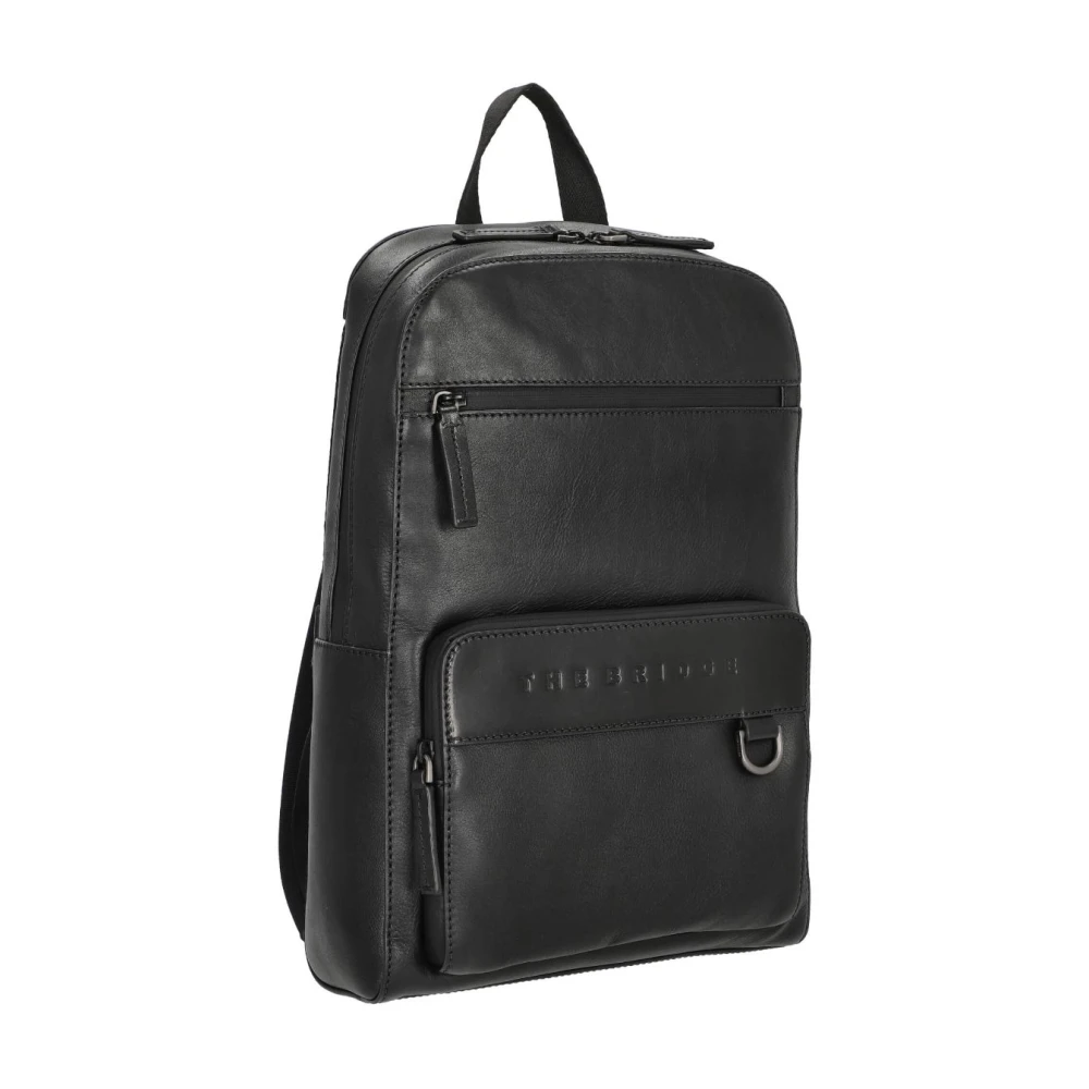 The Bridge Laptop Rugzak Damiano Black Heren