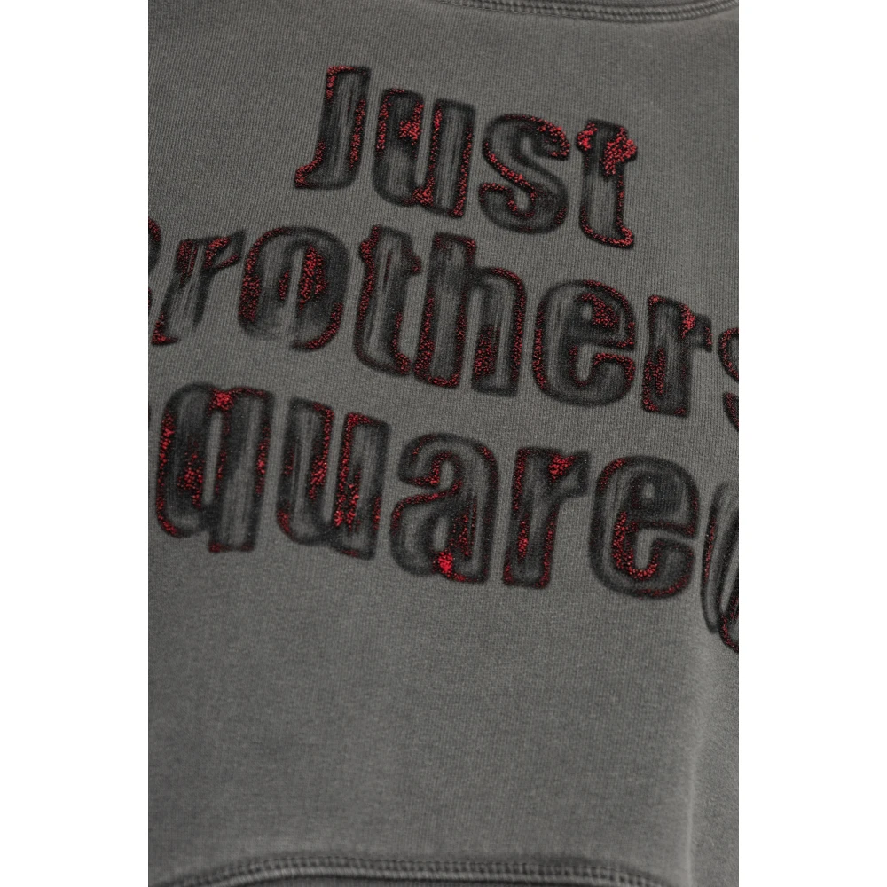 Dsquared2 Sweatshirt met een vintage effect Gray Dames