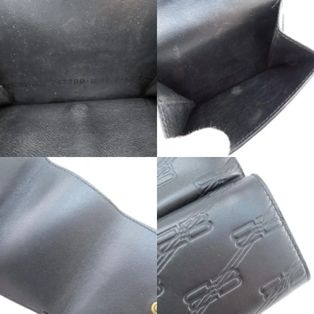 Balenciaga Vintage Pre-owned Leather wallets Black Dames