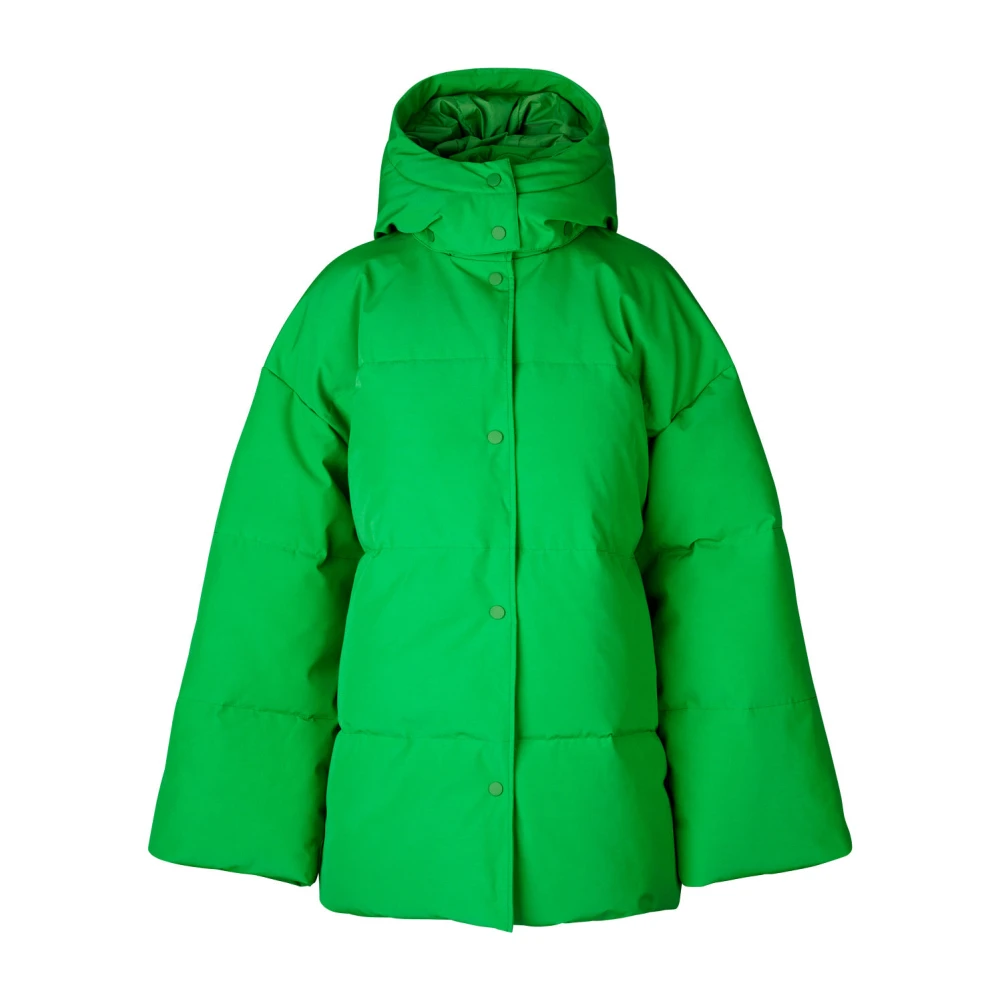 Samsøe Samsøe Women's Green Polyester Puffer Jacket - Winter Jackets - Xs - Jackets