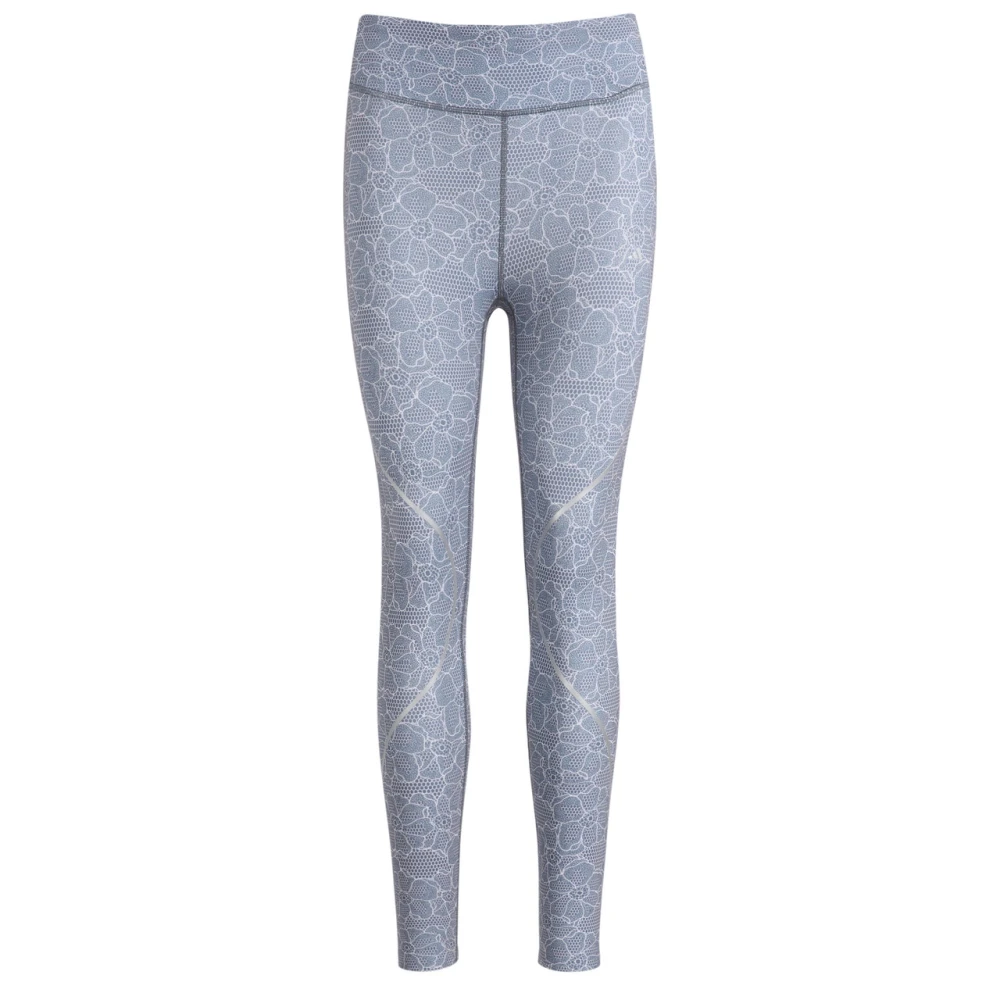Adidas By Stella Mccartney Gray Training Trousers & Tights, Female, Xs, Printed Running Leggings