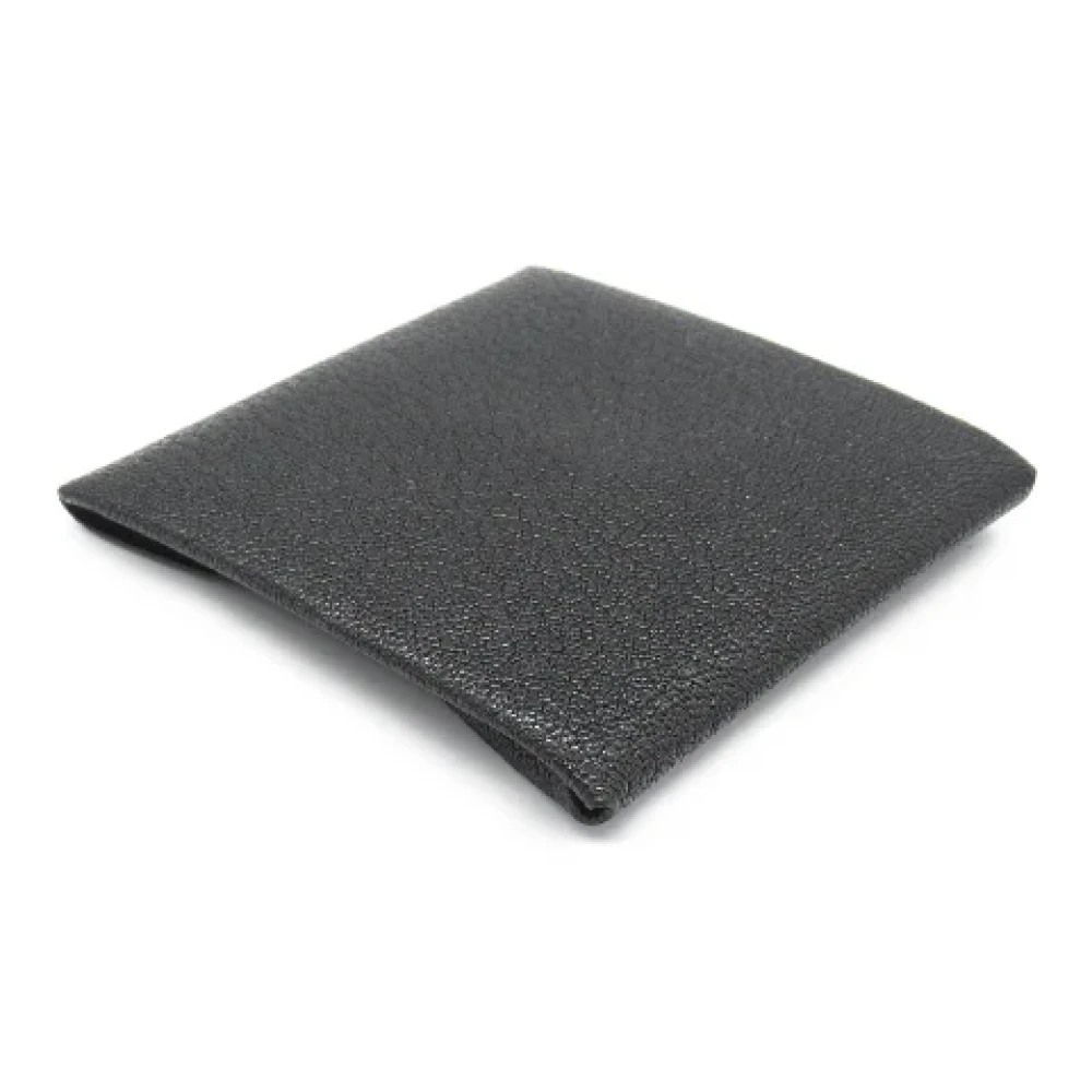 Hermès Vintage Pre-owned Leather wallets Black Dames
