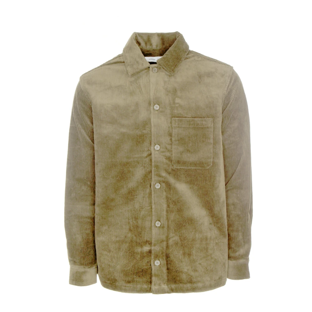 Samsøe Corduroy Overshirt Klassieke Stijl Beige Heren