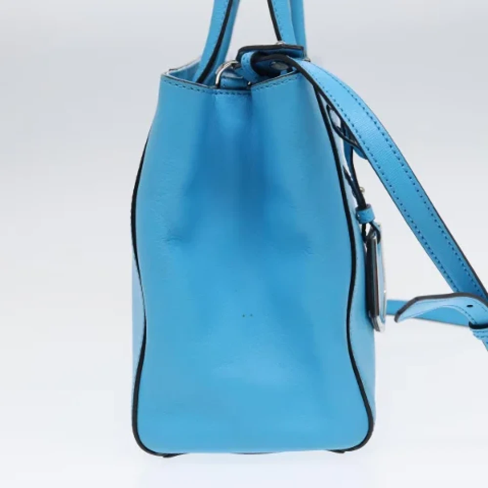 Fendi Vintage Pre-owned Leather handbags Blue Dames