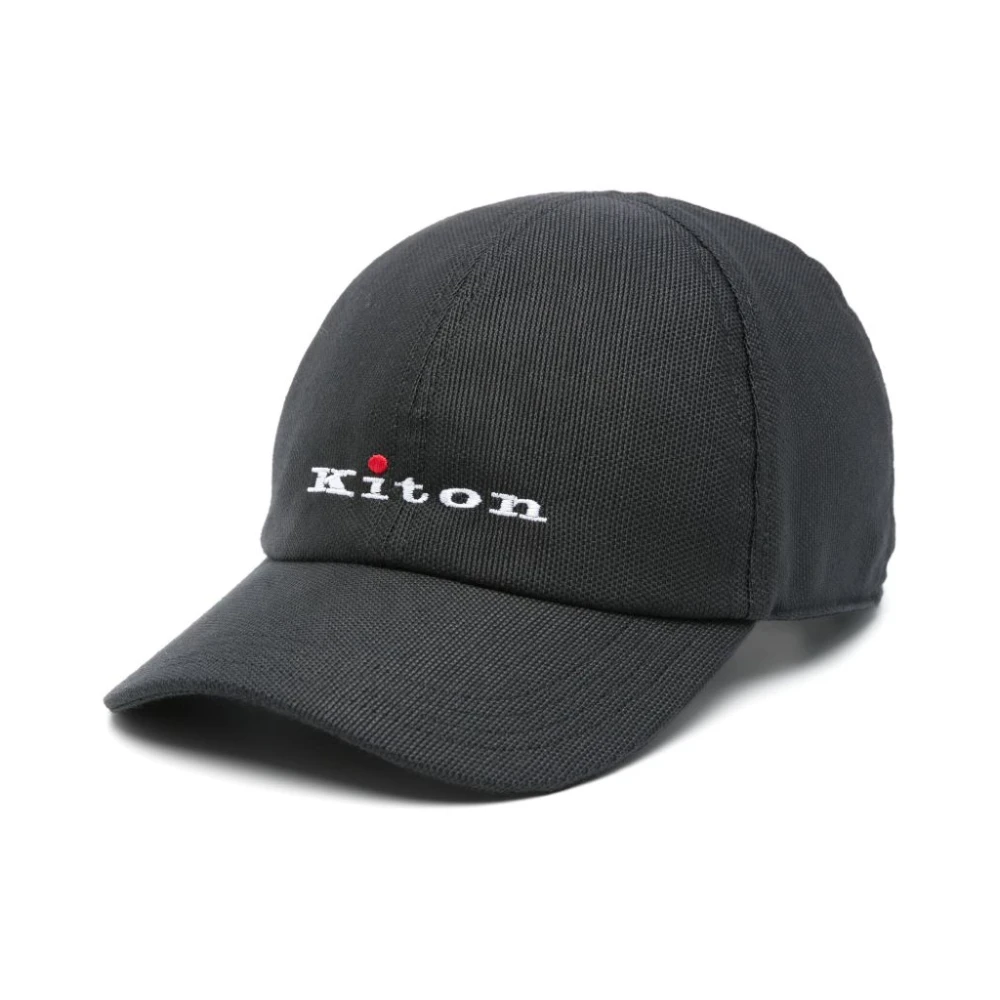 Kiton Zwarte Stijlvolle Hoeden Black Heren