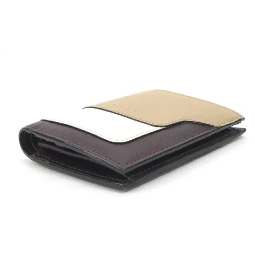Marni Pre-owned Leather wallets Brown Dames