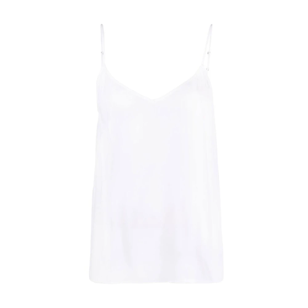 Equipment Silke V-ringad Camisole Topp White, Dam