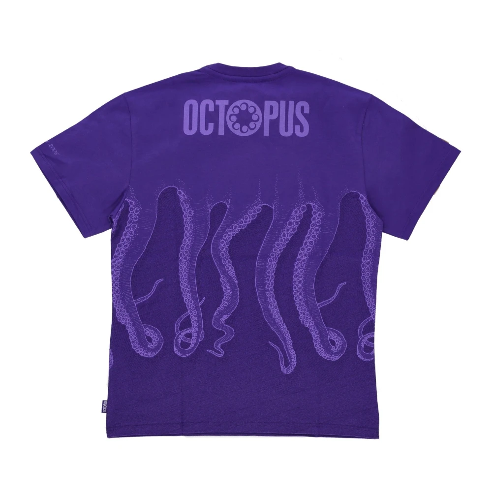 Octopus Paarse Tee Heren T-shirt Purple Heren