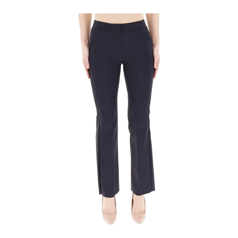 Emme Di Marella Women's Black Flare-007 Trousers