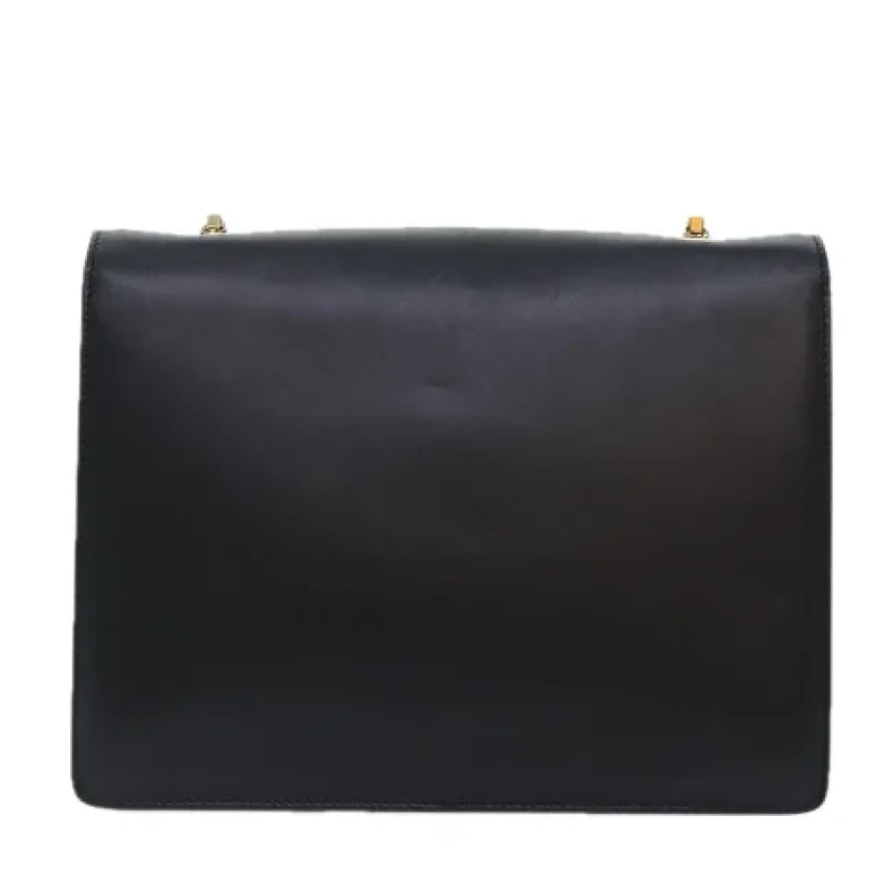 Salvatore Ferragamo Pre-owned Leather shoulder-bags Black Dames
