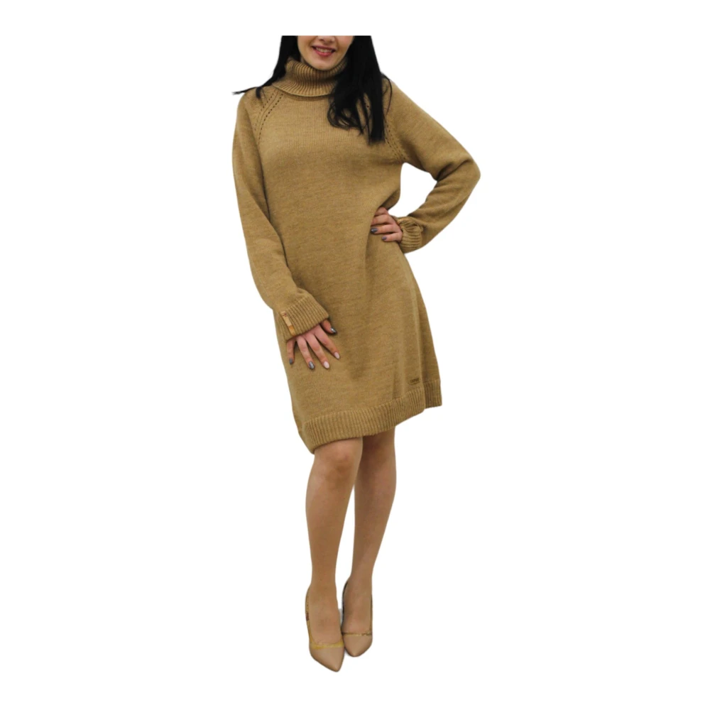 Alviero Martini 1a Classe Elegante Jurk voor Vrouwen Beige Dames