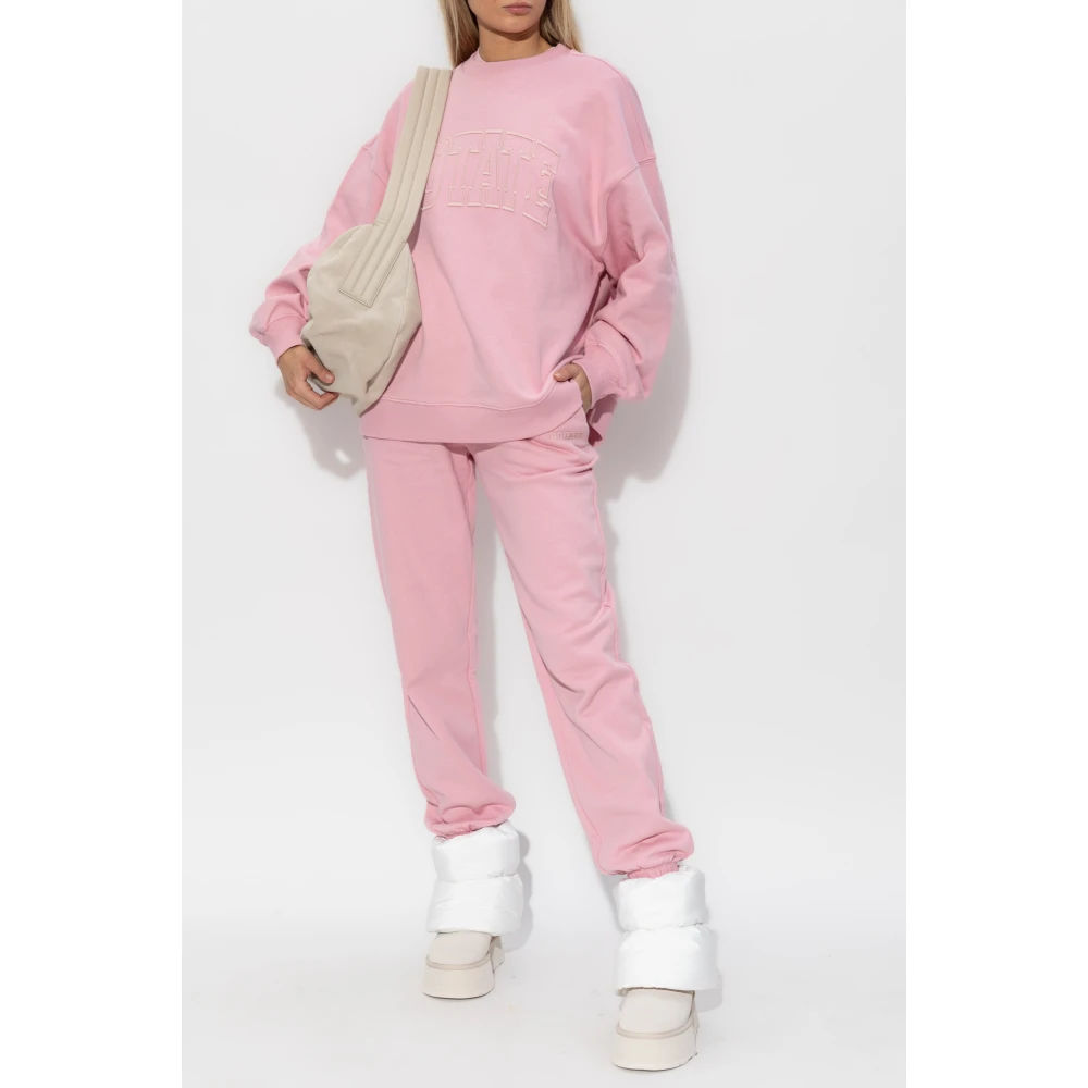 Rotate Birger Christensen Sweatshirt met logo Pink Dames