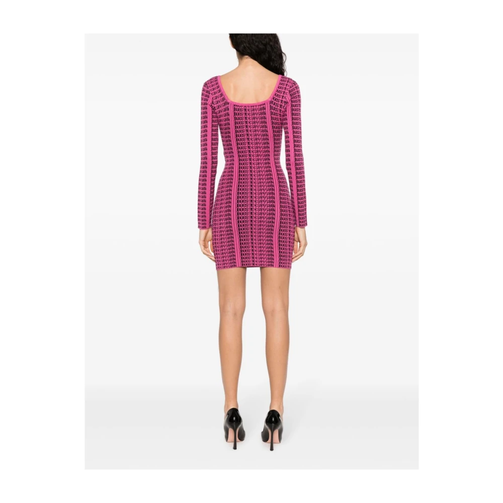 Just Cavalli Fuchsia Jurk voor Dames Pink Dames