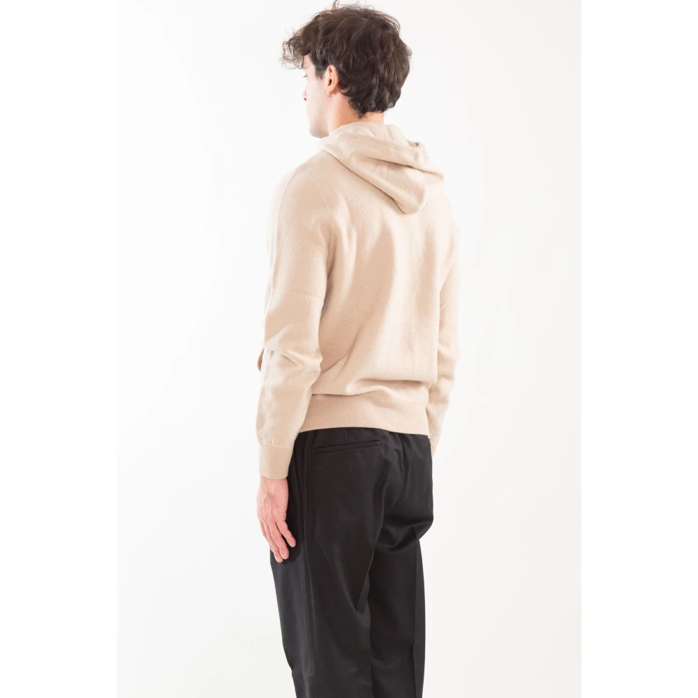 MC2 Saint Barth Hoodie met borduursel Beige Heren
