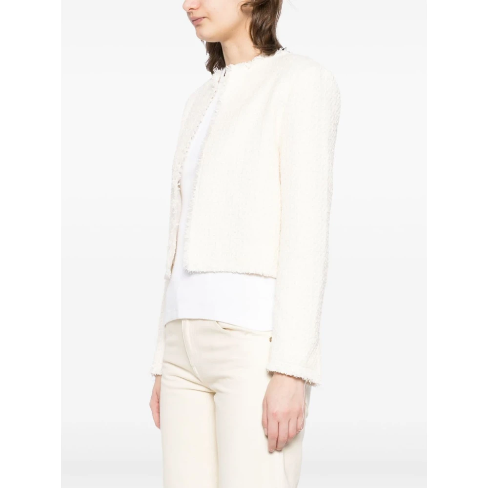 IRO Beige Fringed Edge Jacket Beige Dames