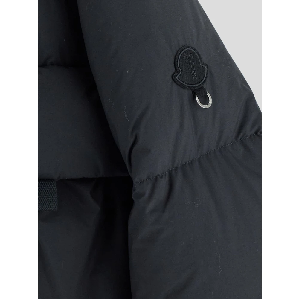 Moncler Gewatteerde Polyester Jas Black Dames
