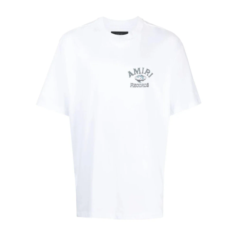 Amiri Regular Fit Katoenen T-shirt Wit White Heren