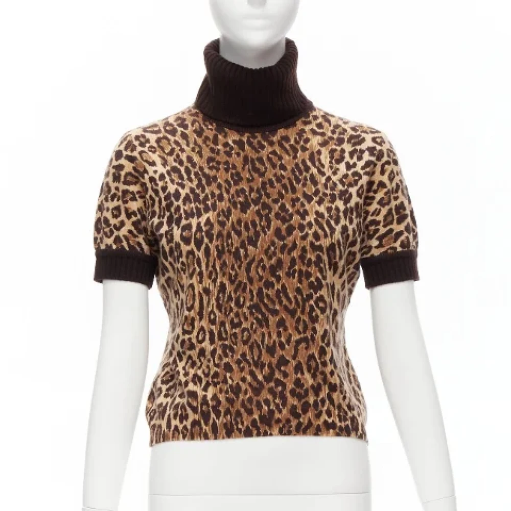 Dolce & Gabbana Pre-owned Cashmere tops Brown Dames