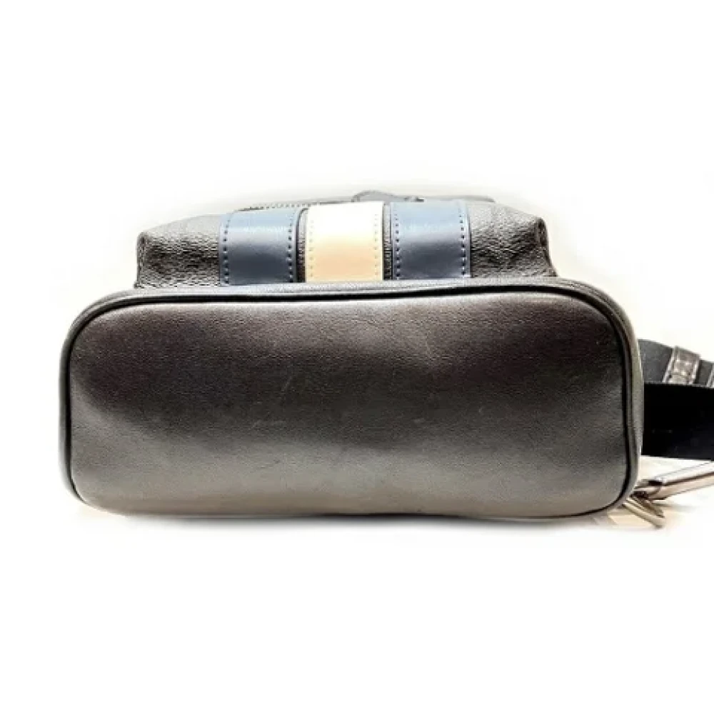 Coach Pre-owned Leather crossbody-bags Beige Heren