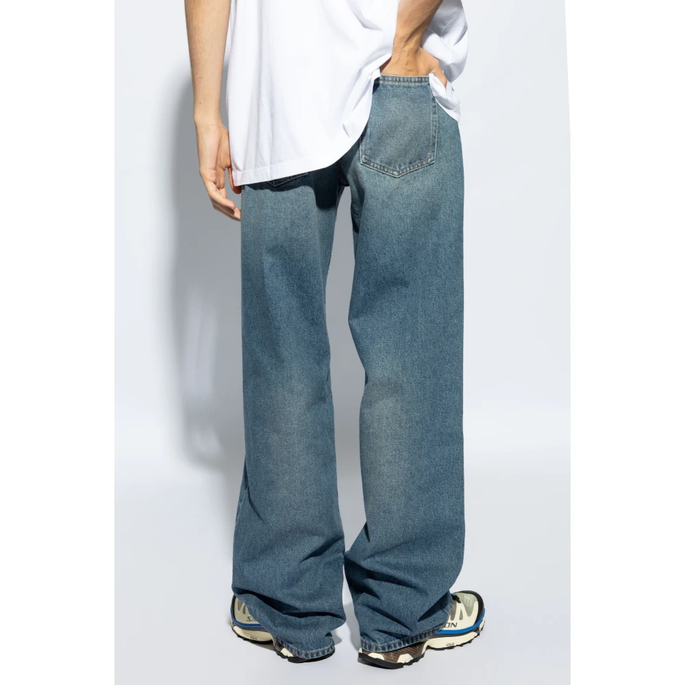 MM6 Maison Margiela Laagbouw jeans van Blue Heren