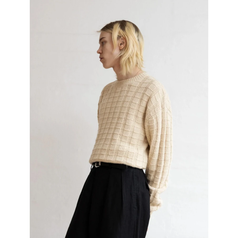 Sunflower Hoektrui in Off White Beige Heren